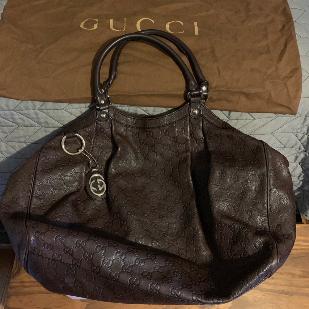 Authentic Gucci Large Sukey Supreme GG Bag